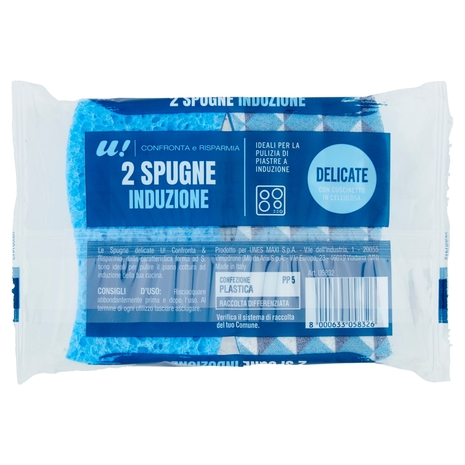 2 Spugne Induzione Delicate U! Confronta e Risparmia